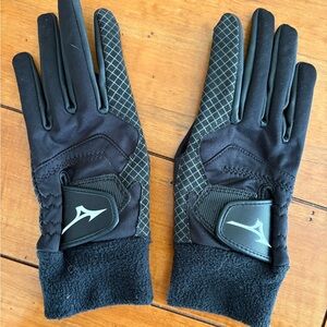 Mizuno Breath Thermo Black Sports Gloves ML